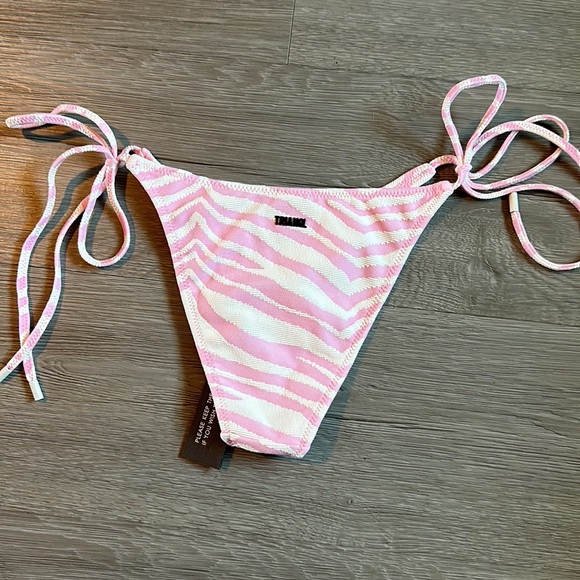 Zebra punch pink zebra string bottom - Picture 5 of 9